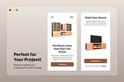 Home Furniture 3D Icon Pack, an Object Illustration by twinstd (Thumbnail 4 of 6)