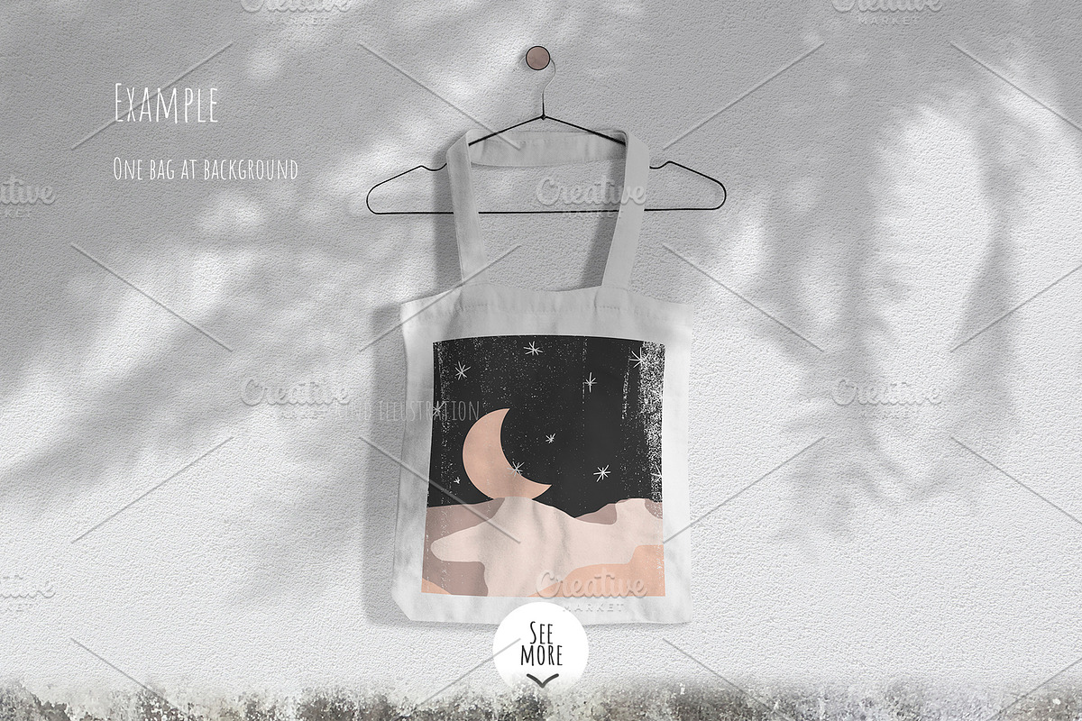 Cotton bags mockup, a Product Mockup by ⚞ Kind Illustration ⚟ (Photo 4 of 6)