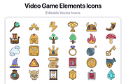 100 Video Game Elements Icons, an Outline Icon by Juicy Icons (Thumbnail 5 of 6)