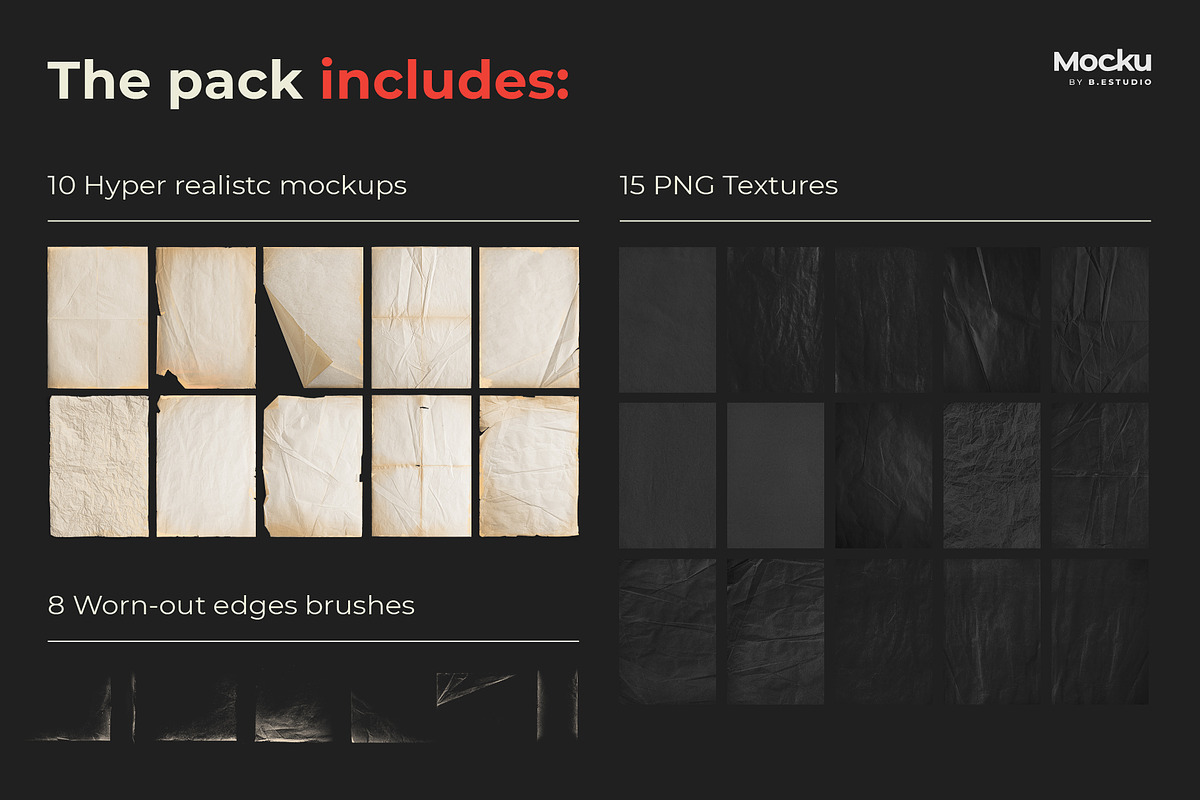 Vintage Papers Bundle, a Texture Graphic by Mocku (Photo 11 of 14)