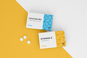 Pharmaceutical mockups bundle, a Packaging Mockup by Pykhtik Design Shop (Thumbnail 1 of 6)