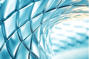 Abstract light blue triangle pattern, an Abstract Photo by Lermont51