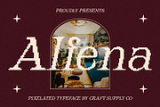 Alfena Pixel, a Serif Font by Craft Supply Co. (Thumbnail 1 of 8)