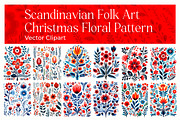 Scandinavian Folk Art Floral Pattern, a Decorative Illustration by Reformer Mockup (Thumbnail 1 of 6)