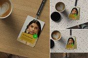 Realistic ID Card Mockup, a Packaging Mockup by Tahtagraphic (Thumbnail 1 of 4)