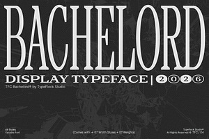 TFC Bachelord - High Contrast Font