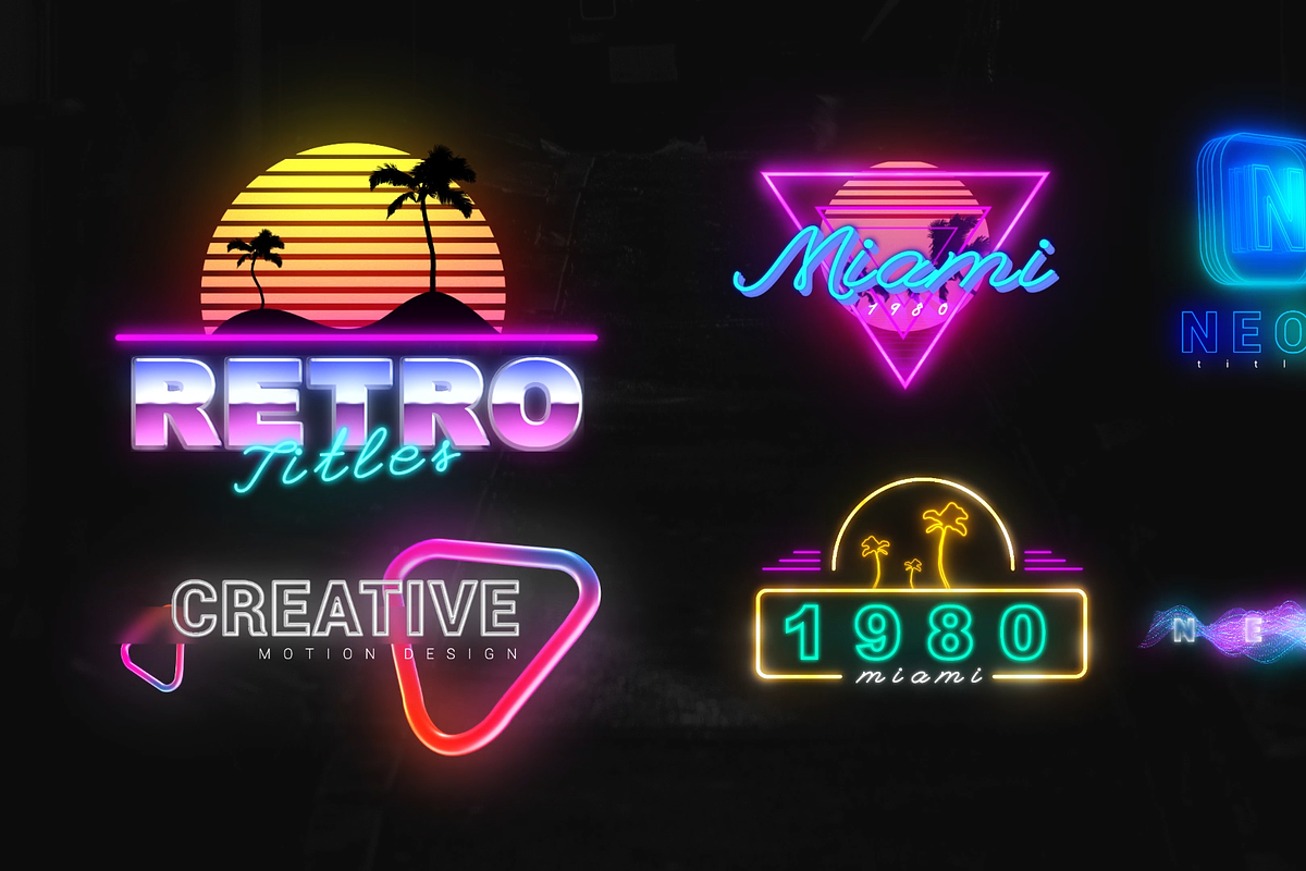 Neon Animated Titles- After Effects, a Templates & Theme by Polygon Motions (Photo 2 of 2)
