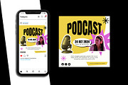 Podcast Instagram Post Template, a Social Media Template by Artnivora.Std (Thumbnail 5 of 5)