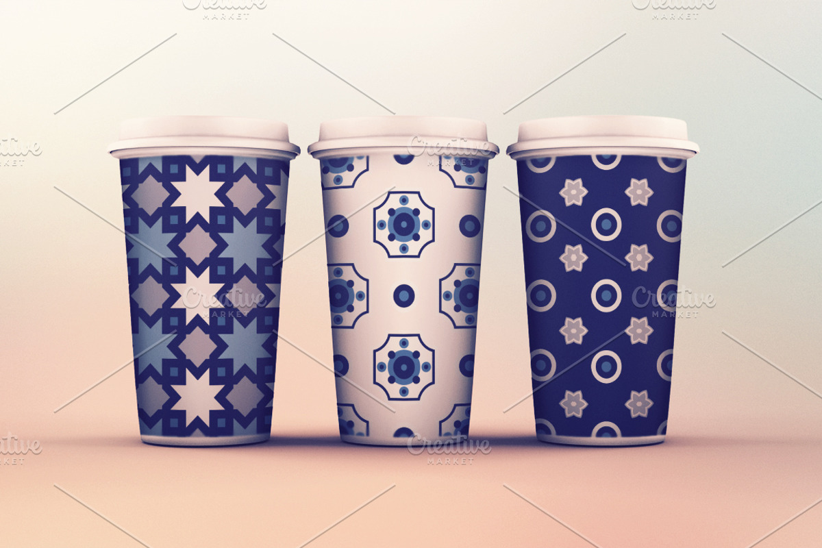 Portuguese Azulejos set of patterns, a Pattern Graphic by KundolaArt (Photo 3 of 5)