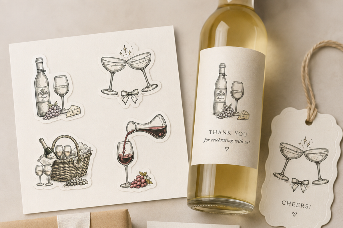 Cocktails and Wine Clipart, a Decorative Illustration by HeavensStar (Photo 2 of 9)