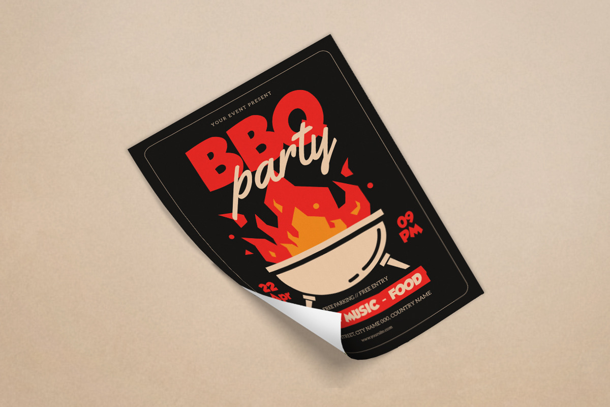 Barbeque Party Flyer, a Flyer Template by Alegaciez (Photo 2 of 3)