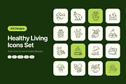 300 Healthy Living Doodle Icons, an Outline Icon by Prosymbols (Thumbnail 1 of 12)