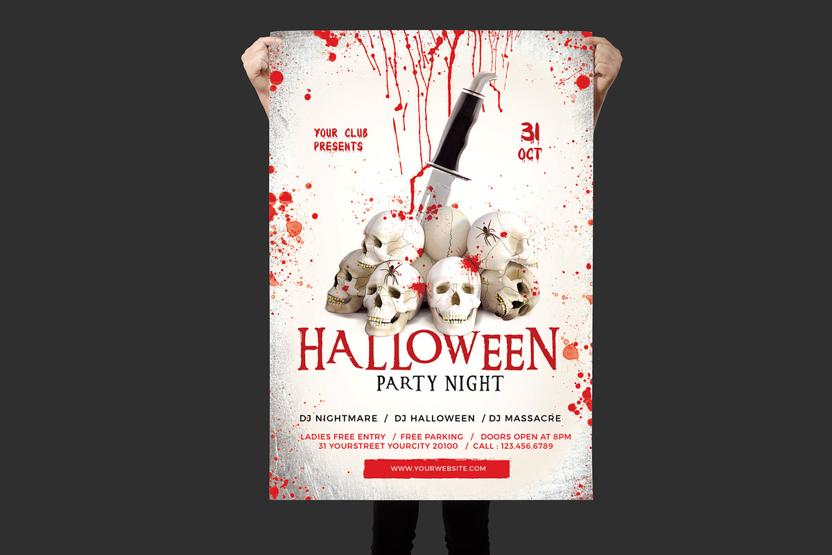 Halloween Flyer, a Flyer Template by Creativestoree (Photo 3 of 3)