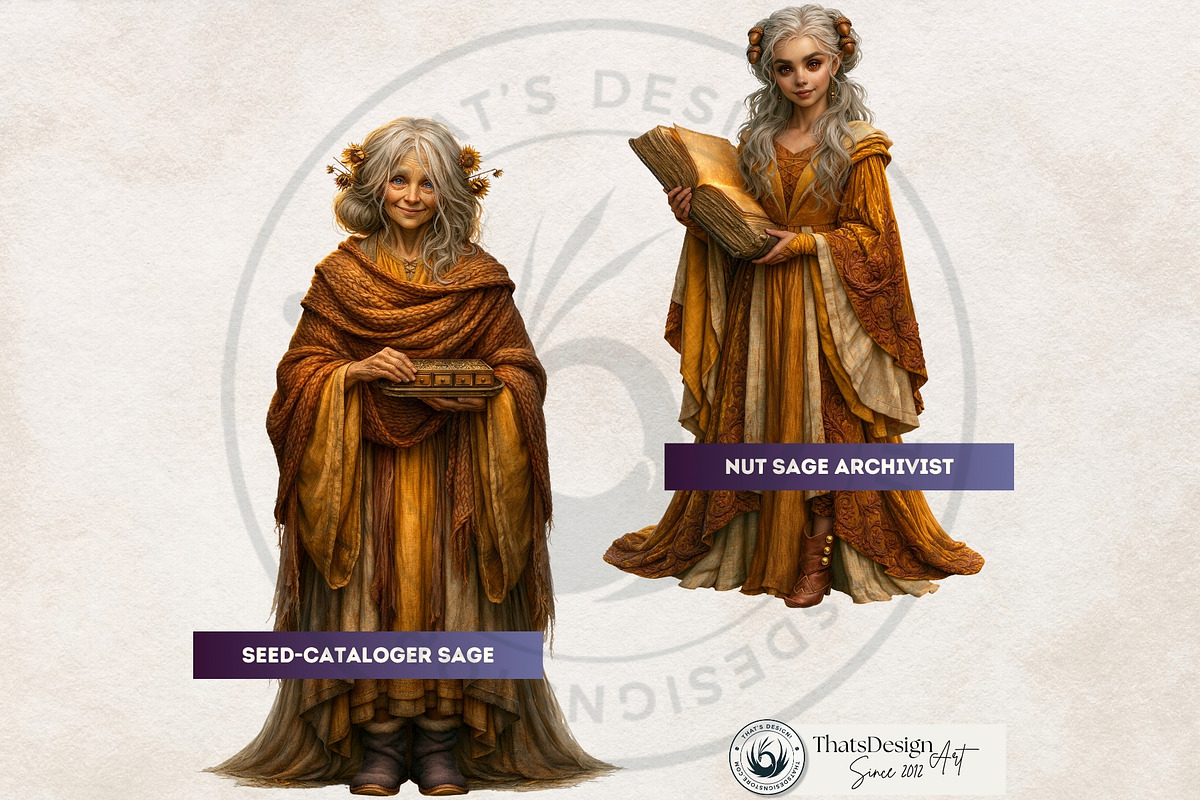 Guilded Harvest Autumn Clipart Set, a Seasonal Illustration by ThatsDesignArt (Photo 13 of 13)