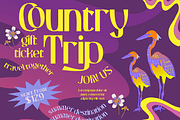CHASLOW | Groovy Retro Font, a Font by twinstd (Thumbnail 6 of 12)