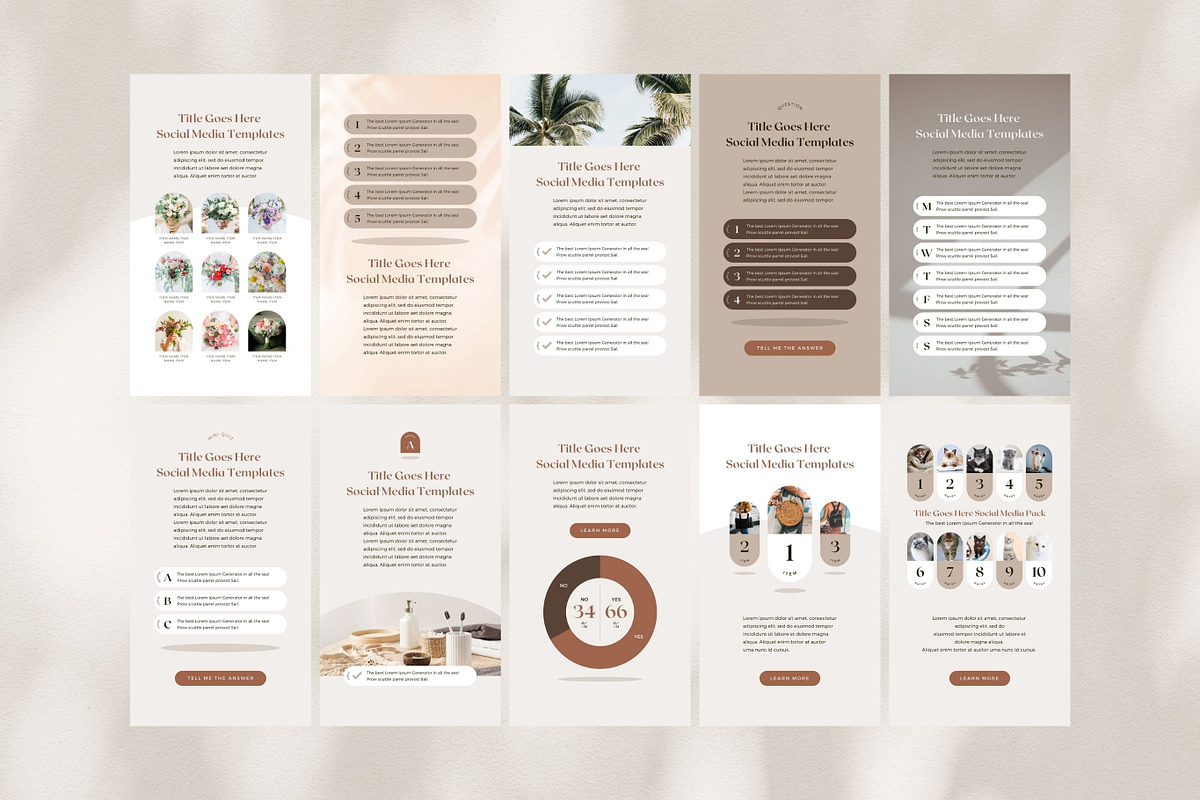 Instagram Story Templates Canva, a Social Media Template by Keikoya (Photo 10 of 16)