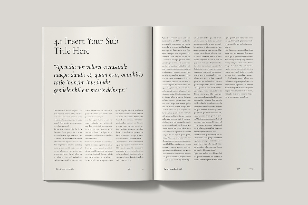 Book Title Layout Design Template, a Brochure Template by ArtisanaAura (Photo 13 of 21)
