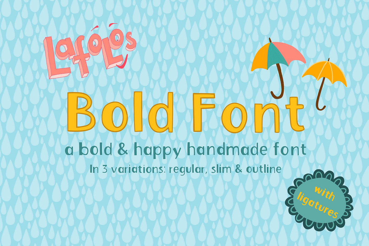 LAFOLOs Bold Font, a Handwritten Font by LAFOLO (Photo 1 of 6)