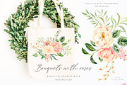 Julia Watercolor Floral Collection, an Illustration by OJardin (Thumbnail 2 of 7)