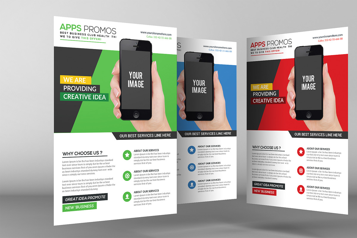 Apps Flyer, a Flyer Template by graphicforest