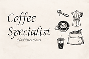 Coffee - Blackletter Fonts, a Blackletter Font by paperinsun (Thumbnail 9 of 12)