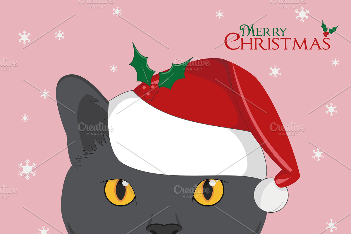 Christmas 9x Cat Breeds, an Animal Illustration by asantosg (Photo 9 of 10)