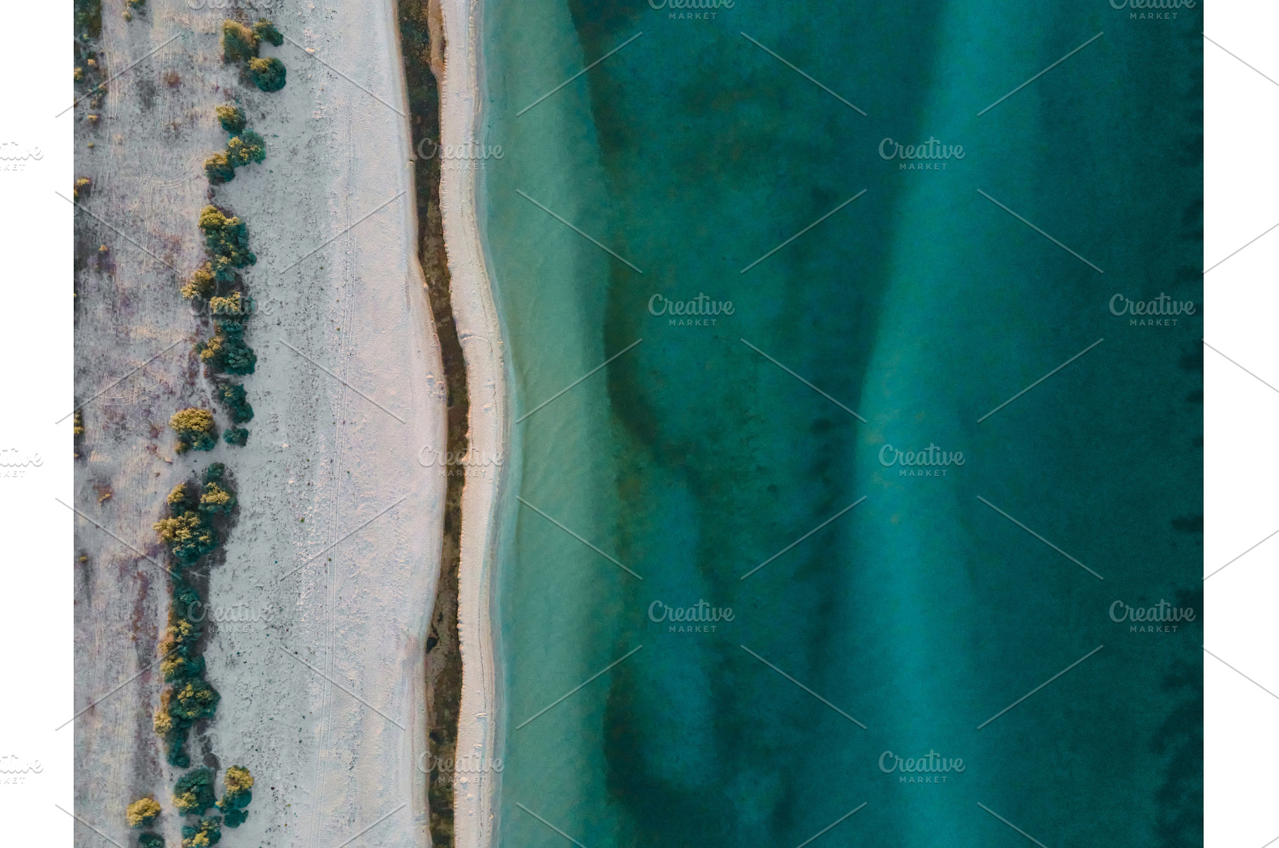 Aerial top view of sandy beach and, a Nature Photo by vitaliymateha photography