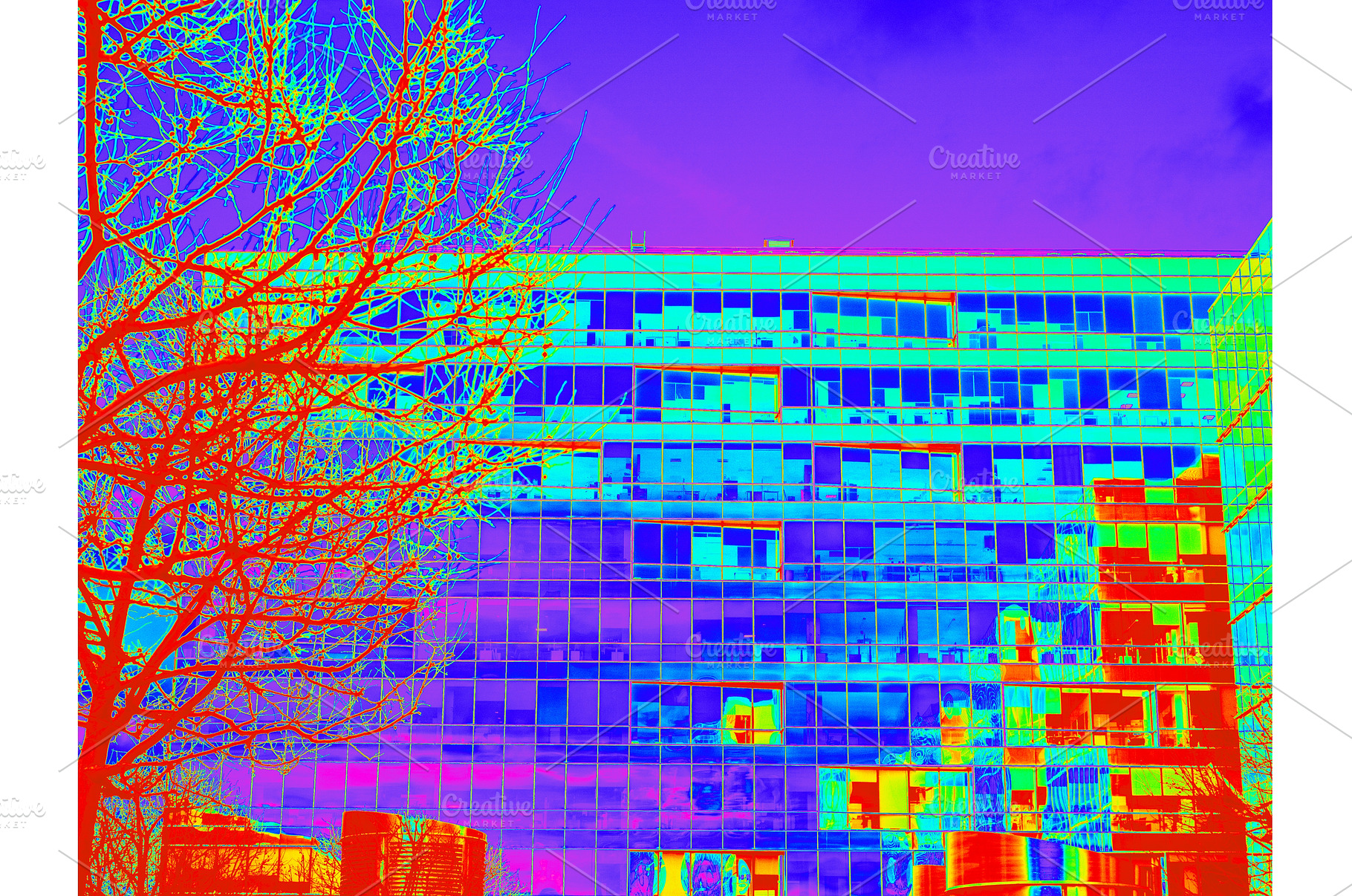 Infrared Thermal Image of Building, an Architecture Photo by Fascinadora
