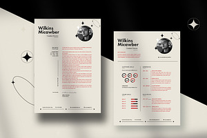 Black And Red Resume