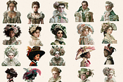 SURREAL REGENCY ERA CLIPART PACK, a Person Illustration by Daring Digies (Thumbnail 2 of 10)