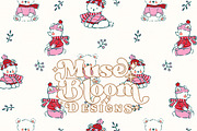 Snowflakes Holidays Seamless Set, a Pattern Graphic by MuseBloomDesigns (Thumbnail 21 of 29)
