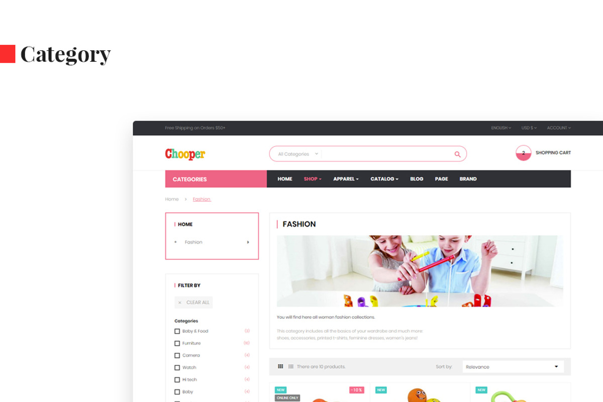 Leo chooper prestashop 1.7, a Bootstrap Template by LeoTheme (Photo 2 of 7)