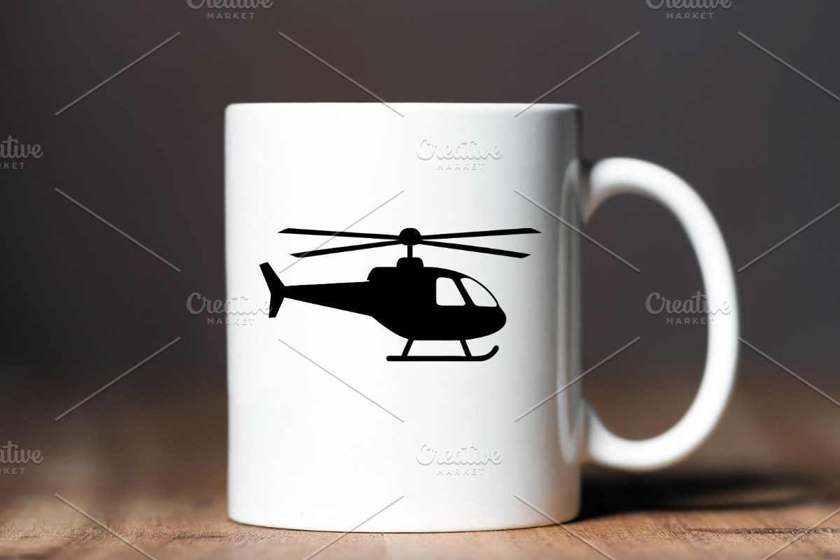 Helicopter Silhouette SVG, a Transportation Illustration by newminddesign (Photo 10 of 10)