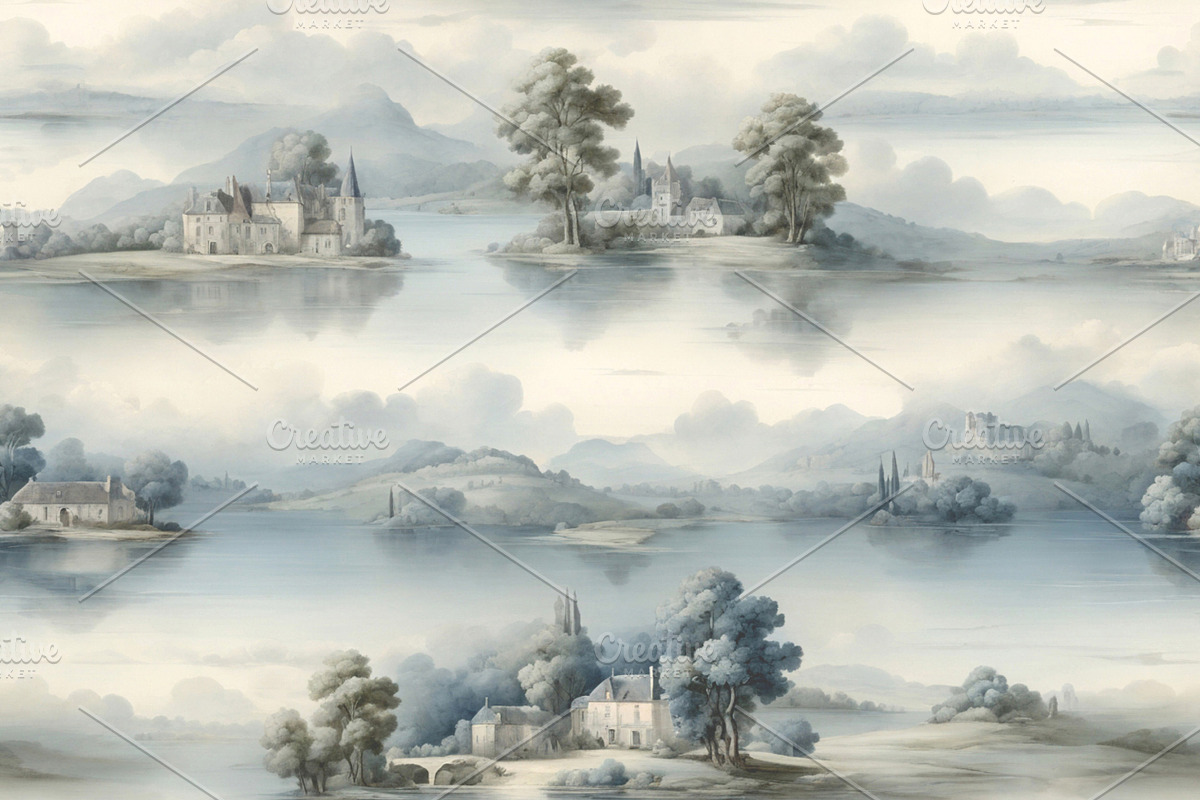 Country Life & Seamless Patterns, a Pattern Graphic by by creative paper