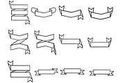 Ribbon Banners Set 5 Procreate Brush, a Brush Add-On by Disasterology Ink (Thumbnail 10 of 10)