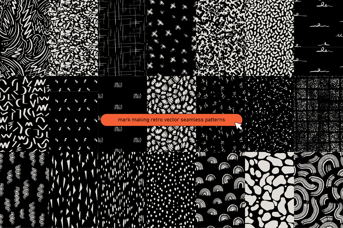 80s Doodles Vector Texture &Patterns, a Pattern Graphic by angelainthefields (Photo 5 of 7)