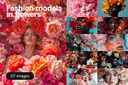 127 Fashion models in flowers, a Beauty & Fashion Photo by Handmadefont (Thumbnail 1 of 15)