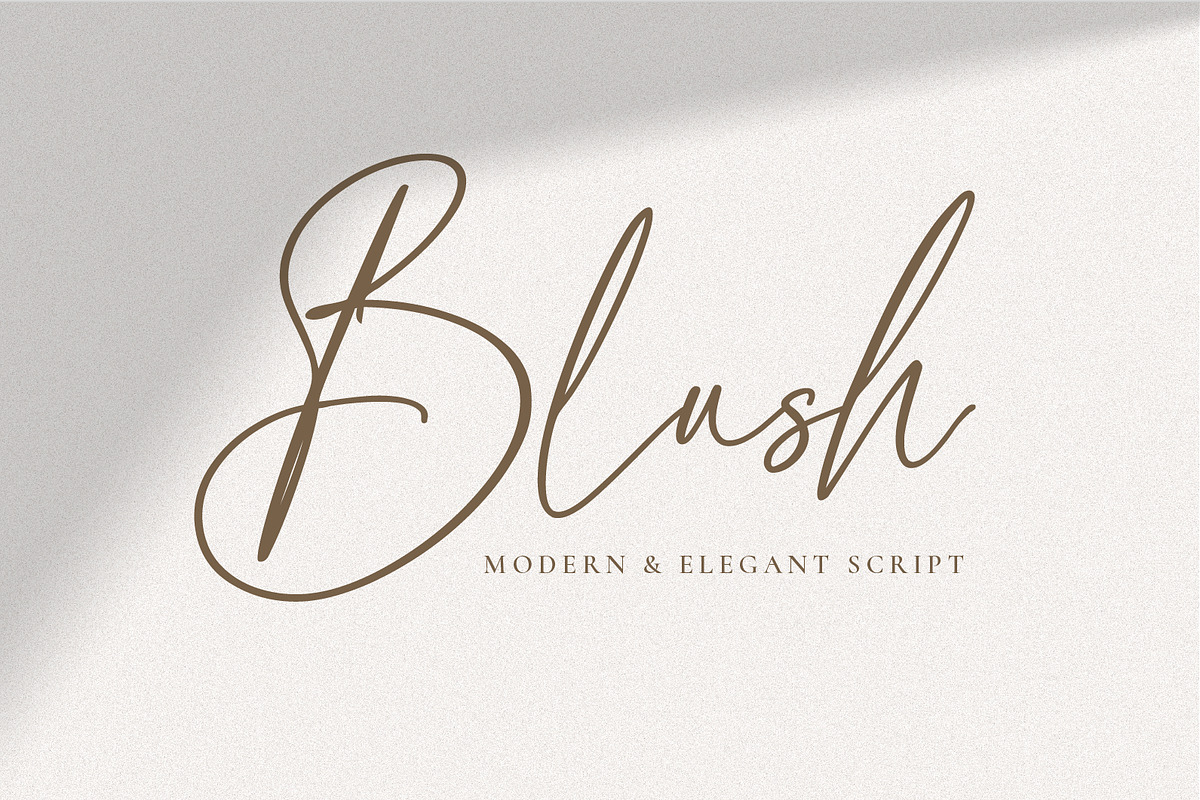 Blush A Script Font, a Script Font by Prestige Artsy Studio (Photo 1 of 9)
