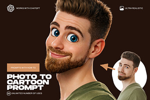 Photo To Cartoon Effect AI Prompt, a Preset Add-On by iHemalaya