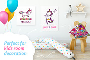 Girls Power. Clipart and pattern set, a Decorative Illustration by yurlick (Thumbnail 5 of 8)