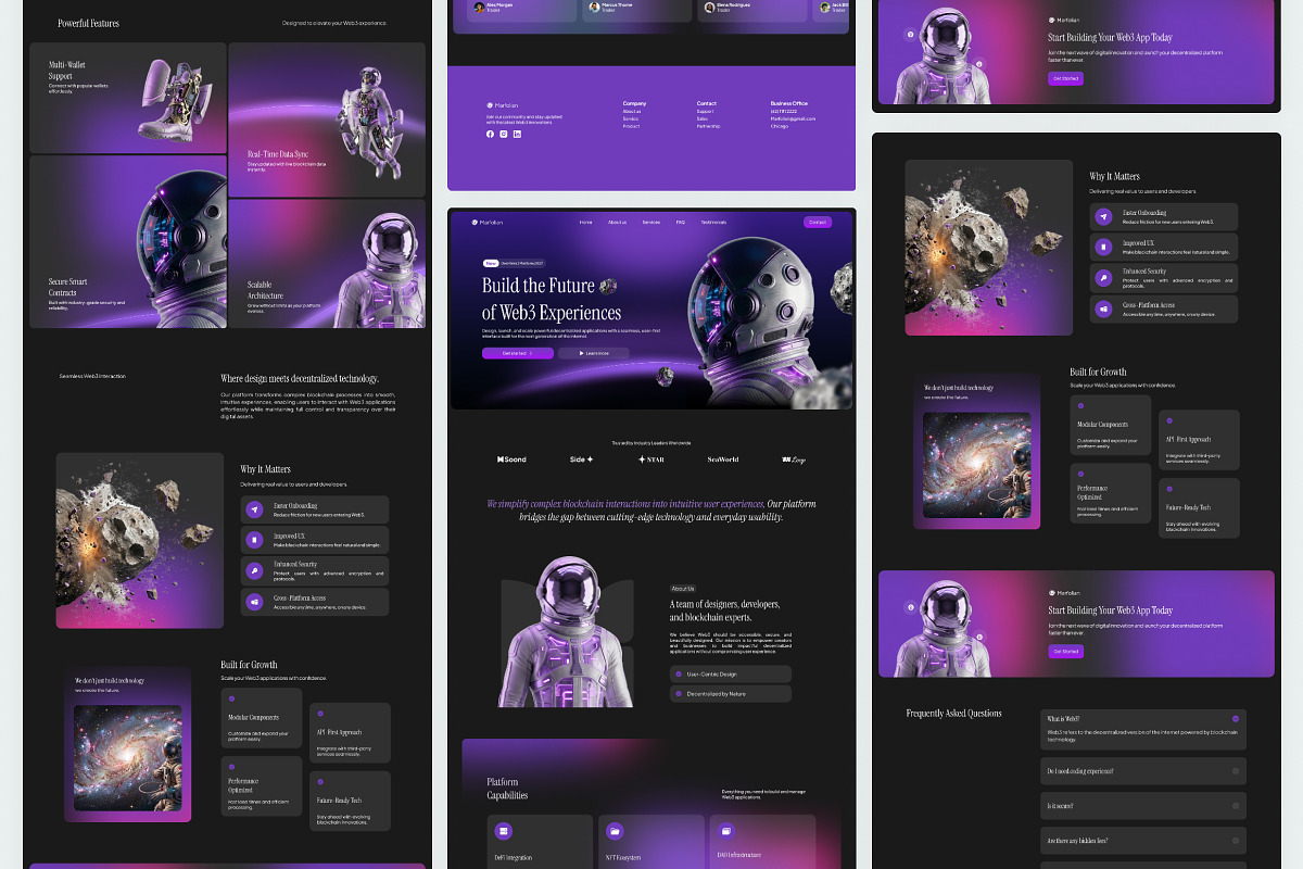 Web3 Application Landing Page, a Landing Page Template by Font Kingdom (Photo 4 of 5)