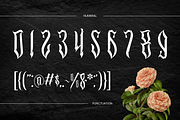 Mefora - Blackletter Logo Font, a Blackletter Font by Nirmana Visual (Thumbnail 6 of 8)