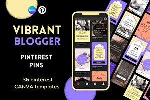 35 Vibrant Pinterest Templates