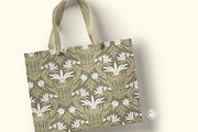 Floral Motif Greenish Pattern, a Wallpaper Graphic by Bloomart Studio (Thumbnail 6 of 7)