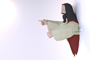 DIY Buddy Christ 3D model template, a Marketing Template by PolyFish (Thumbnail 4 of 6)
