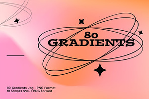 80 Abstract Gradients, a Texture Illustration by cafelab_store