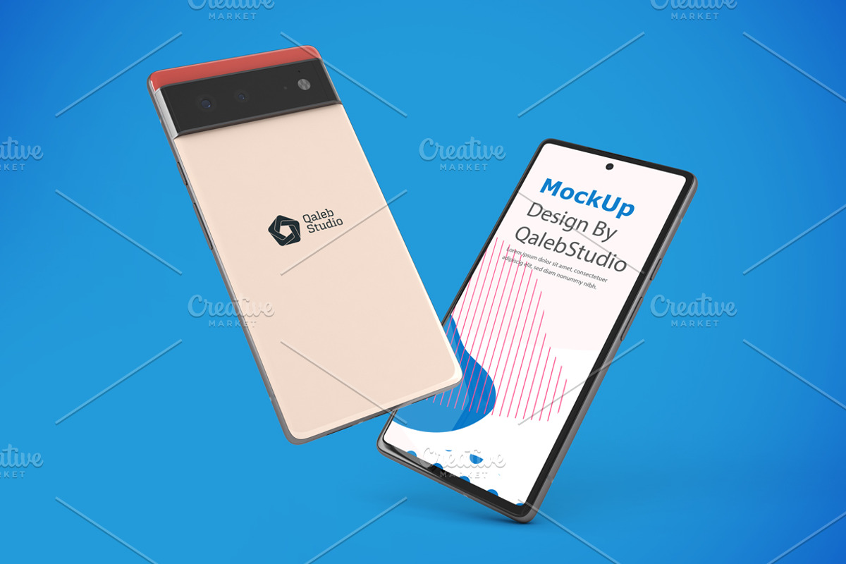 Pixel 6 Mockup, an Android Mockup by Qaleb Studio (Photo 6 of 13)