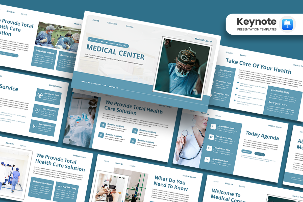 Medical Center - Keynote Template, a Presentation Template by QR Design ...