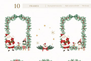 Watercolor Whimsical Christmas Set, a Decorative Illustration by Carol Lozove (Thumbnail 19 of 44)