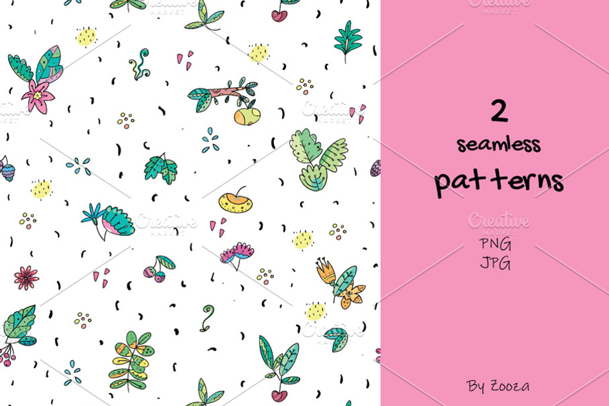 Floral Owls - 55 objects, an Illustration by Zooza Art (Photo 7 of 14)